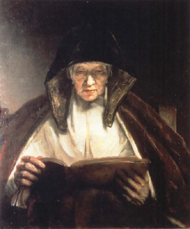 REMBRANDT Harmenszoon van Rijn An Old Woman Reading China oil painting art